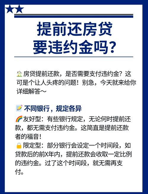 现在提前还贷没有违约金了吗？具体政策解读