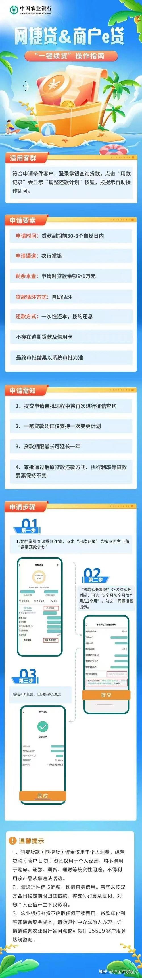 农行贷款怎么申请延期手续是什么?