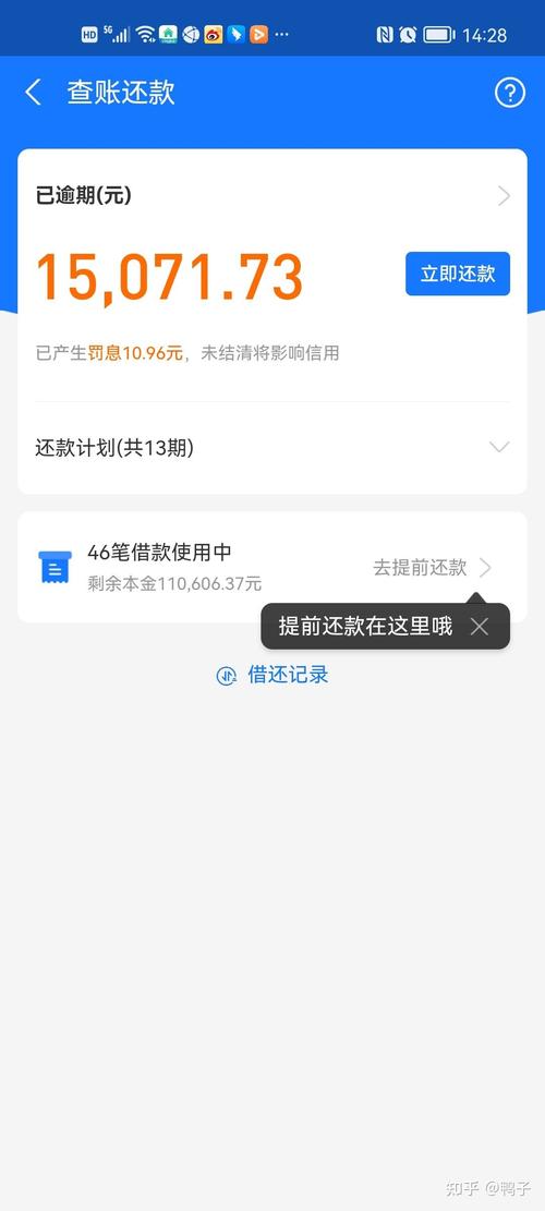 借呗逾期3天
