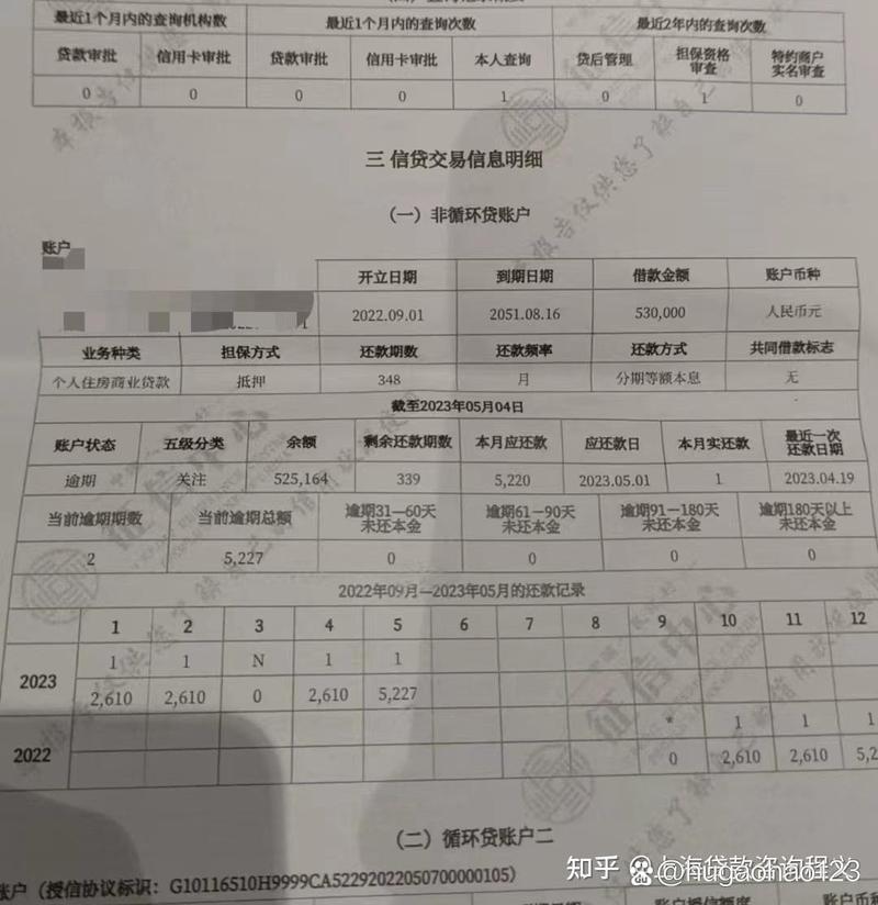 房还款逾期与征信