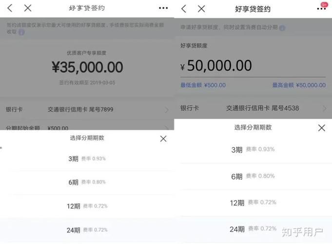 交通好享贷可以分多少期