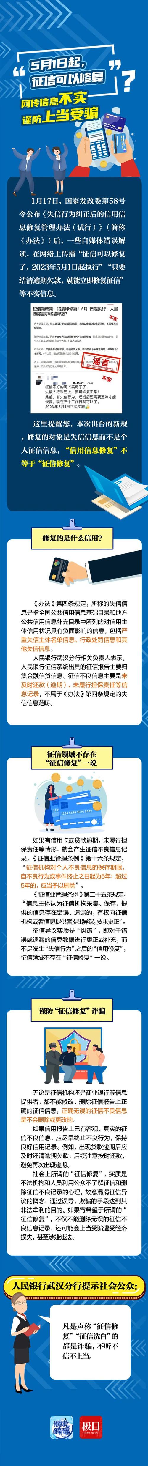 5月1日起取消征信逾期记录政策