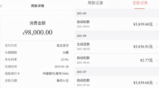 欠中国银行钱