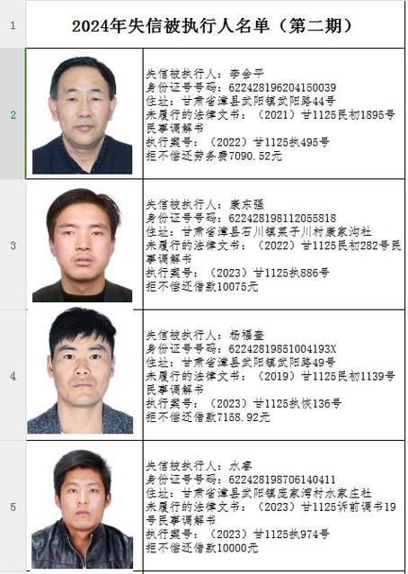 全国失信人员有多少人2024年8月1日