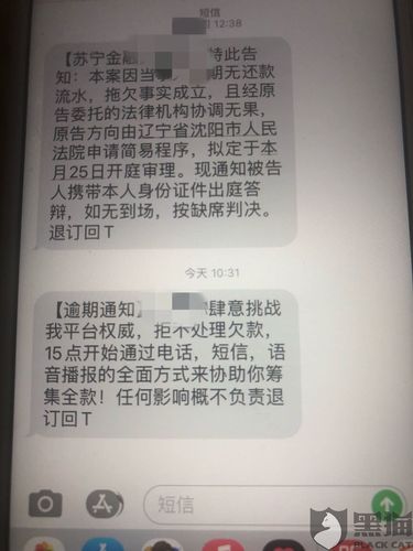 蚂蚁消费金融发短信说被起诉了什么意思
