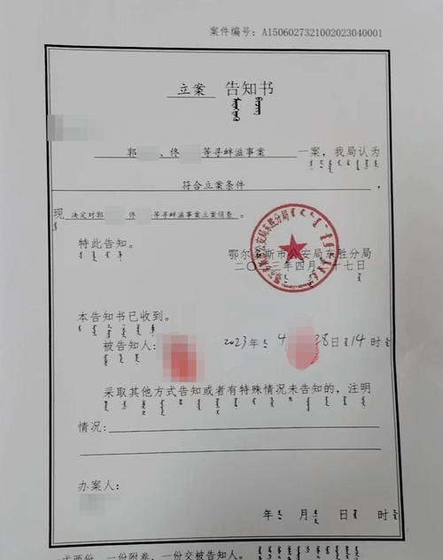 1065发信息已经立案，这意味着什么？