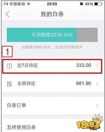 京东白条还款日是哪一天最准确？