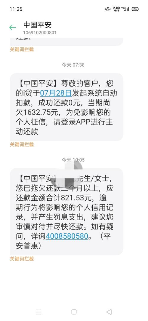 平安i贷逾期2天会面临起诉吗？