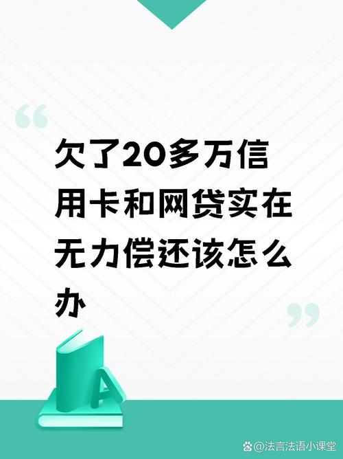 欠网贷20w万自救方法