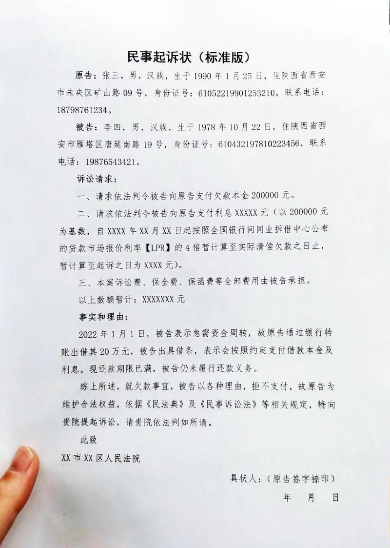 白条逾期起诉的标准