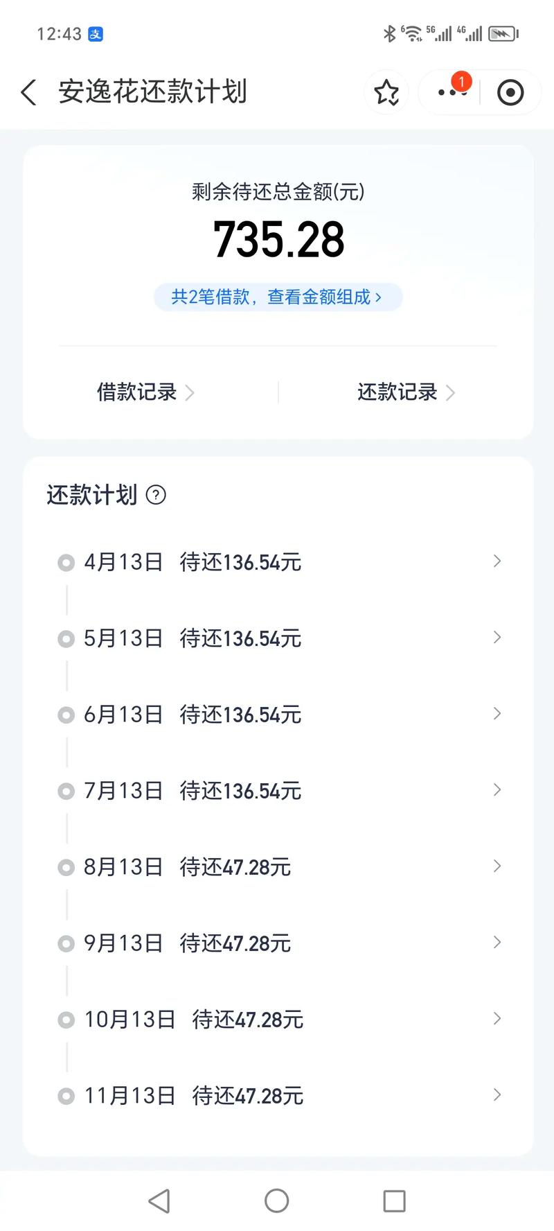 花呗长期不还款欠款额度会越来越多吗？会产生哪些后果？