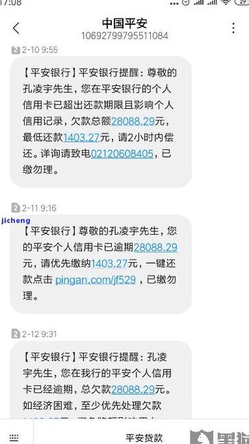 欠平安信用卡4万多两年没还会有什么后果？