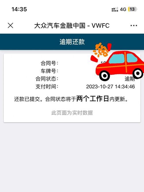 车贷逾期了6天会有什么影响吗?
