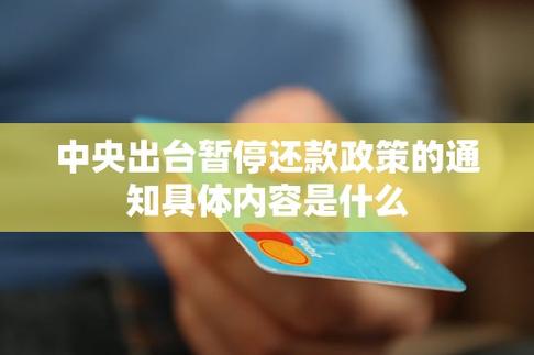 中央出台暂停还款政策是真的吗