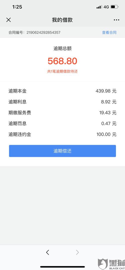 有钱花逾期1天会有什么后果？