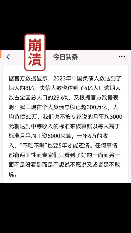 中国4亿人逾期