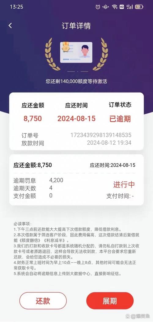 借款大王逾期4天