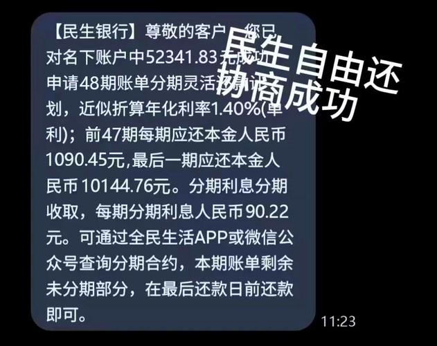 有跟民生协商还款成功的案例吗?