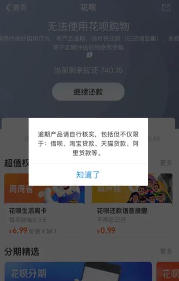支付宝逾期不还的后果是什么