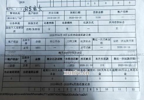 哈银花逾期上征信