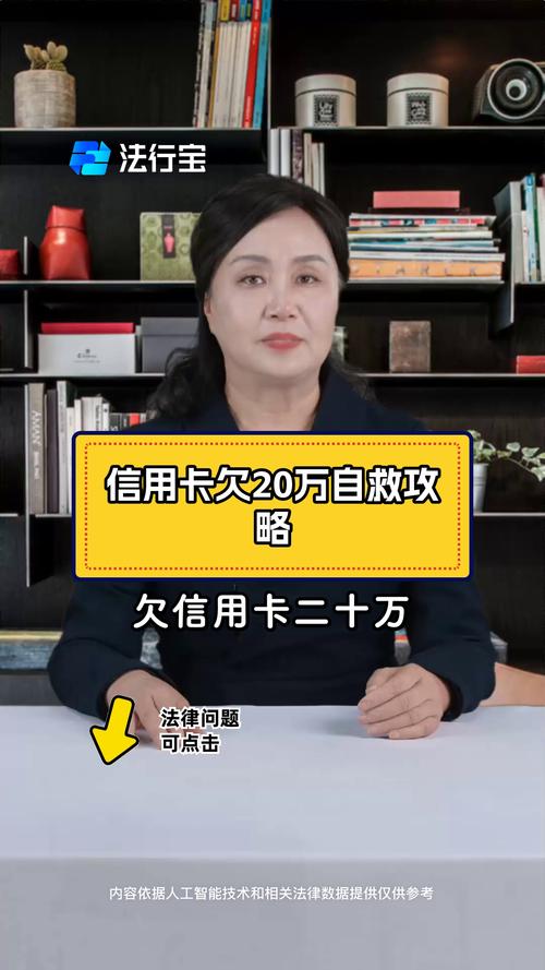 34岁欠信用卡20万怎么办?