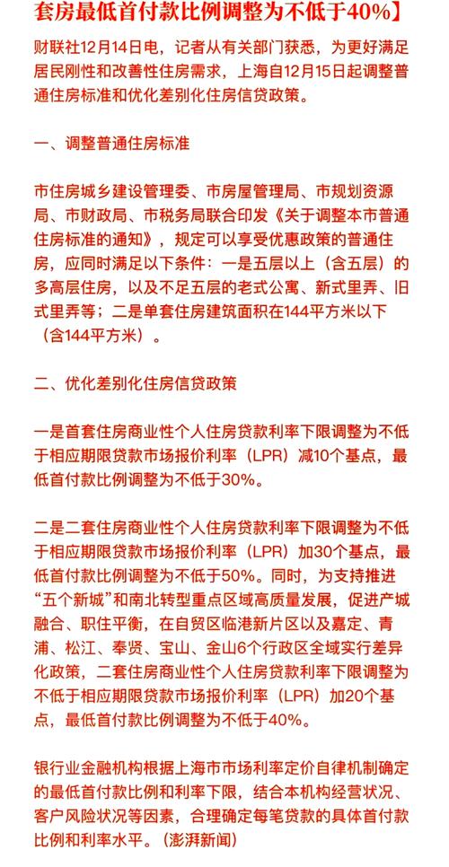 信贷政策新规有哪些重要变化