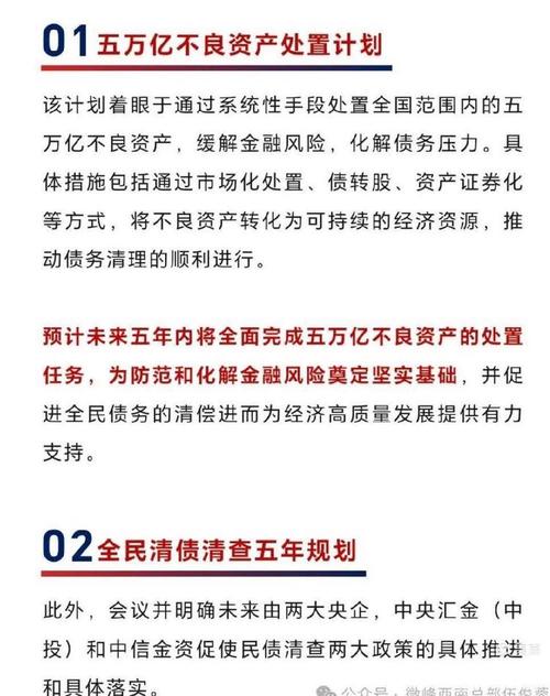 全民清债政策最新消息有哪些新进展